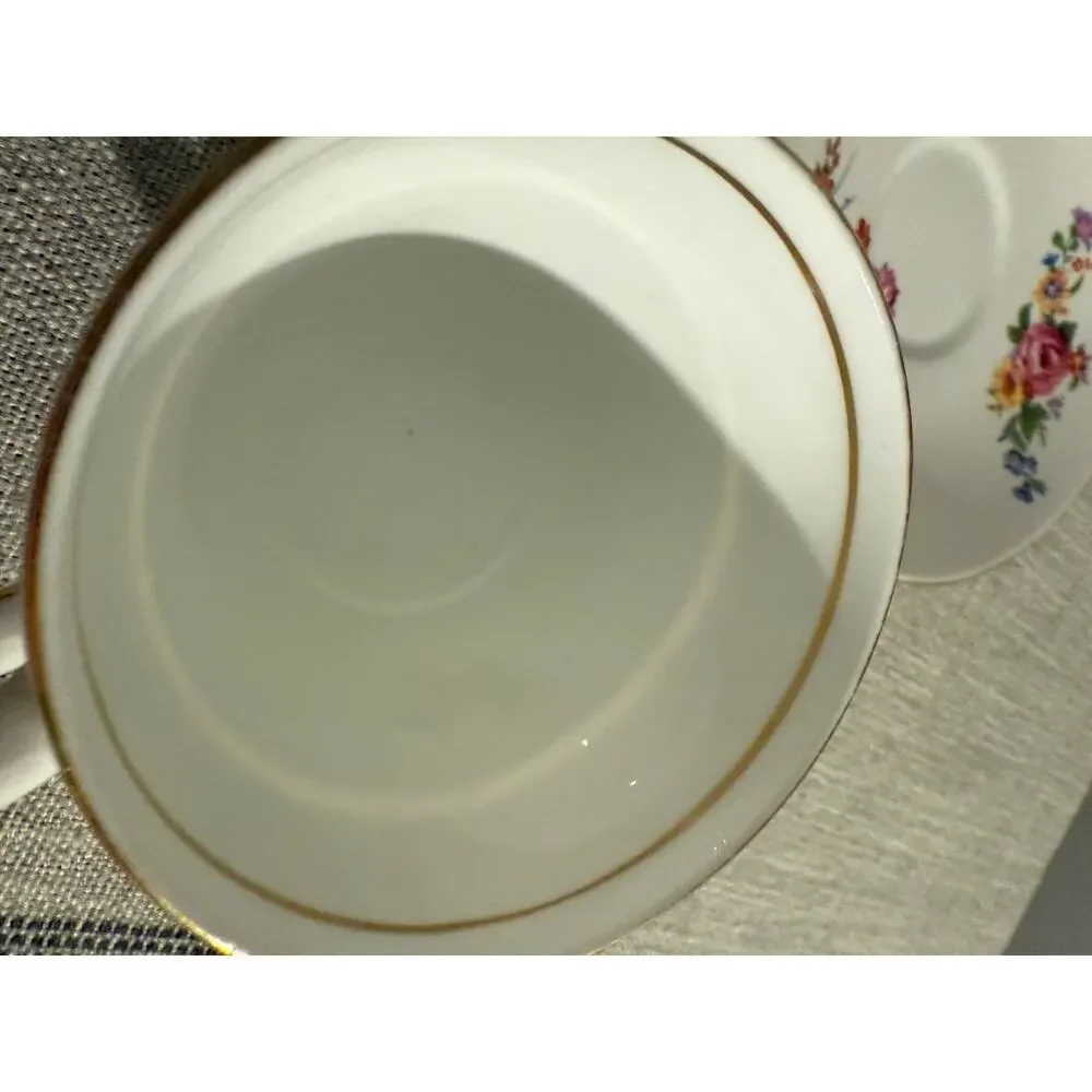 🌸 Stanley Fine Bone China Floral Teacup & Saucer Set | England
